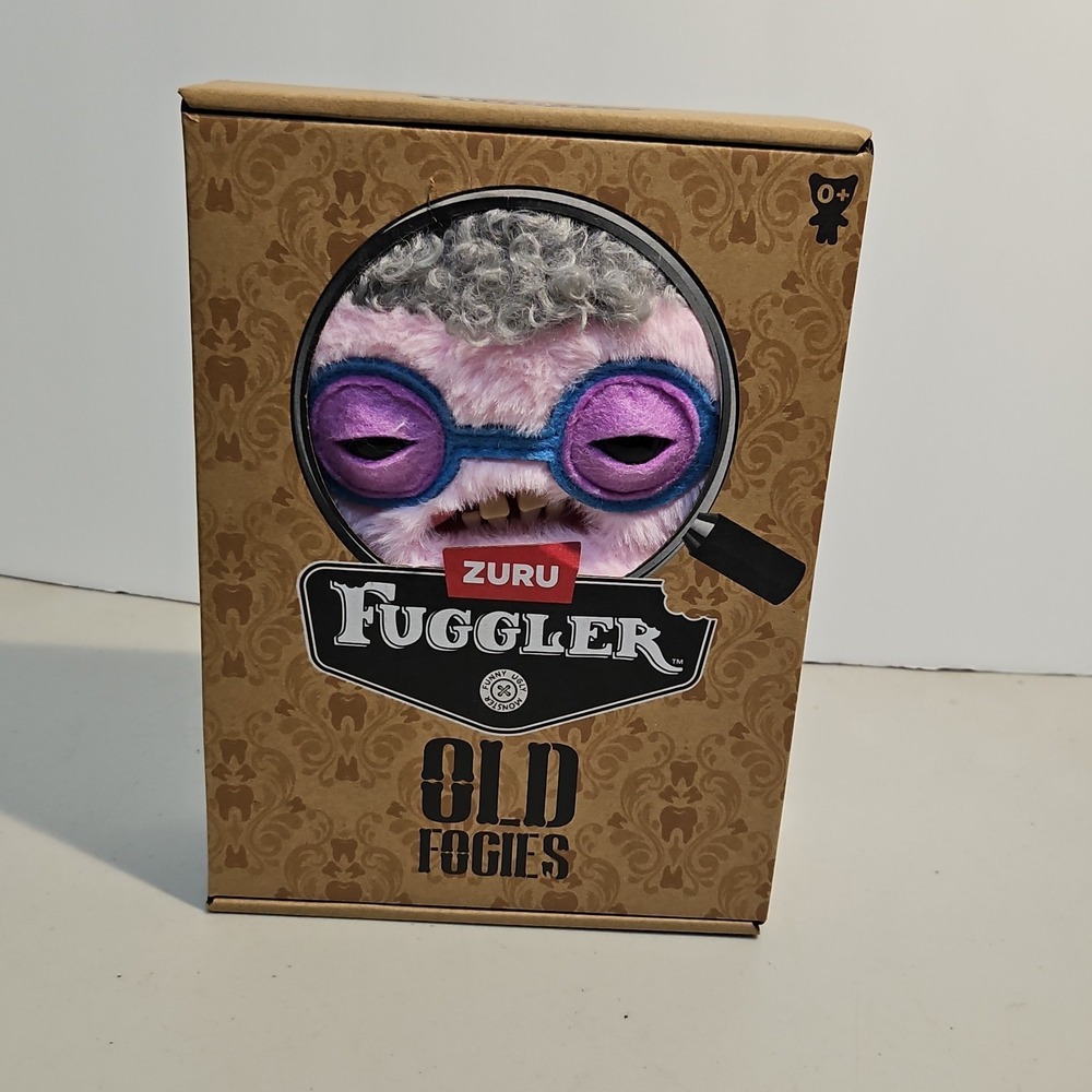 Zuru Fuggler Old Fogies Squidge Pink 9 Inch Plush Toy